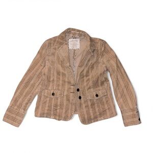 Maurices Tan Striped Jacket